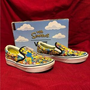 The Simpsons slip on vans
